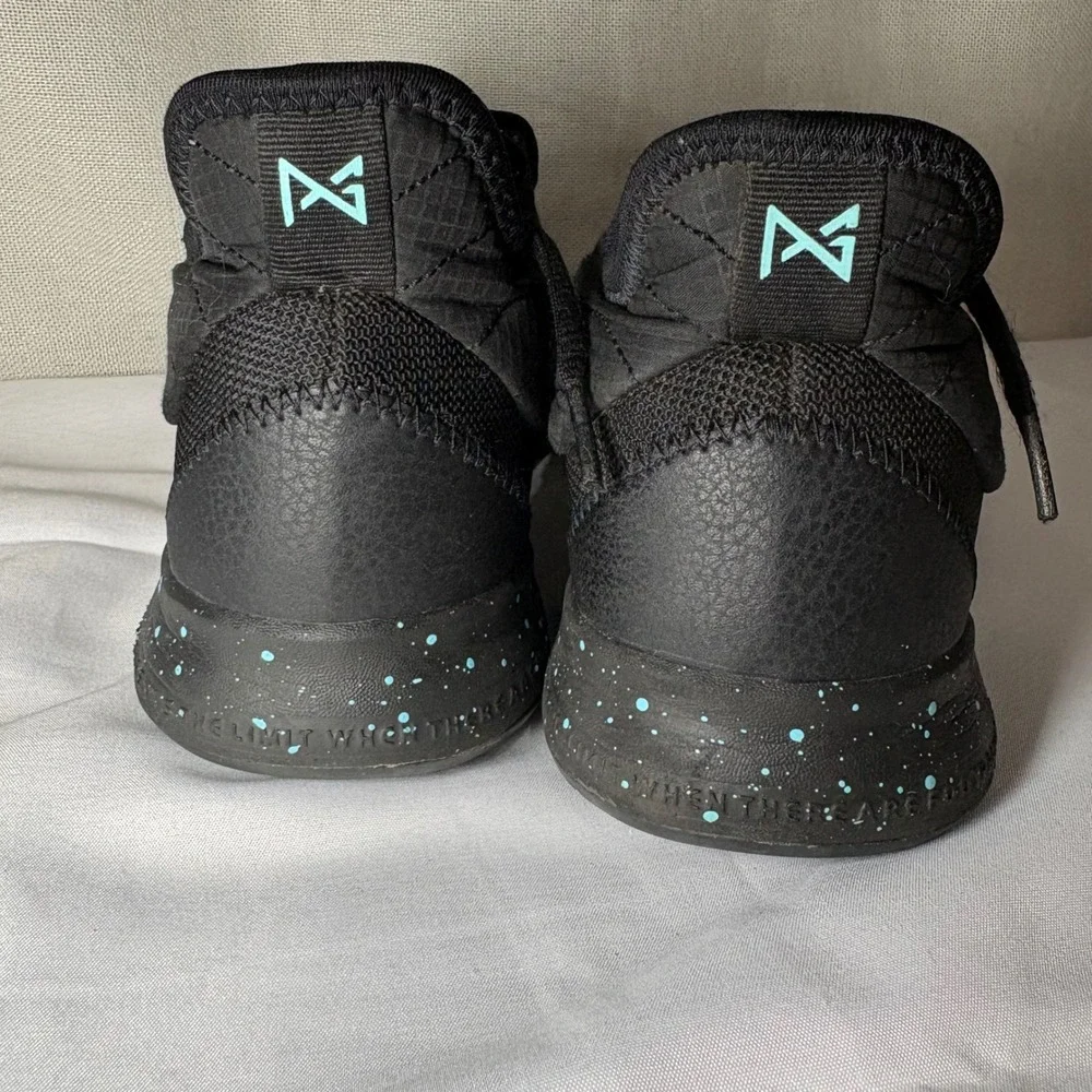 Nike PG 2.5 Mens Basketball Shoes Black Teal Speckled BQ8452-003 Size 11.5